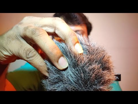 Fluffy mic scratching ASMR no talking