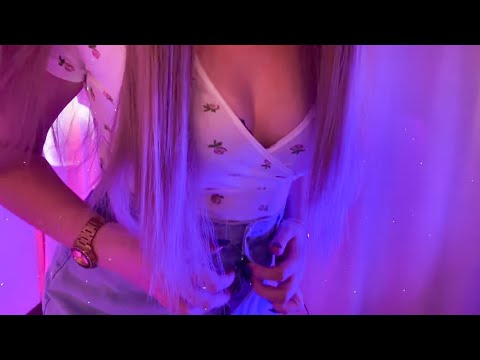 ASMR | Jeans skirt Scratching | Some Fabric Sounds