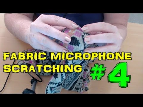 ASMR | FABRIC MICROPHONE SCRATCHING #4!!! - WHISPERED