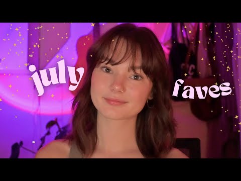 ASMR july favorites! and also a GRWM because why not (chit chat, whispered)