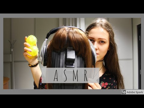 ASMR |SK| - Stereo hlava #1 - Česanie, škrabanie, olej, loptičky a iné...