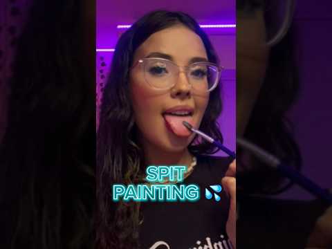asmr - spit painting your face #fyp #asmr #spitpainting #mouthsounds