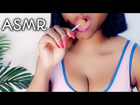 ASMR - LOLLIPOP SUCKING AND LICKING [MOUTH SOUNDS / NO TALKING]