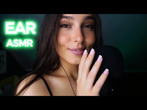 ASMR Intense Ear Attention (whispering, mouth sounds, gloves...)