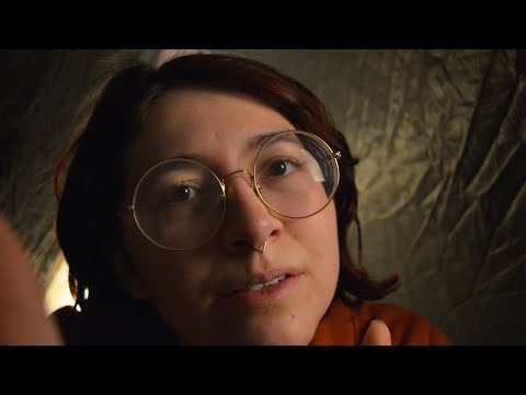 ASMR Camping In The Rain | whispered personal attention & face massage for headache relief