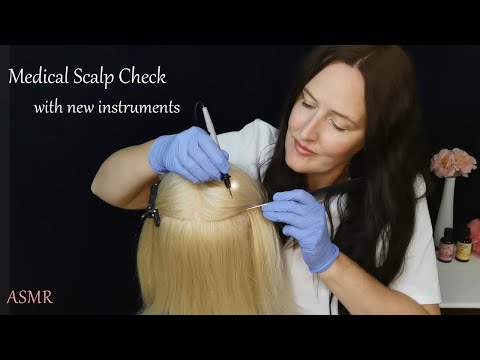 ASMR Medical Scalp Check & Hair Follicle Measurement (Medical Roleplay)
