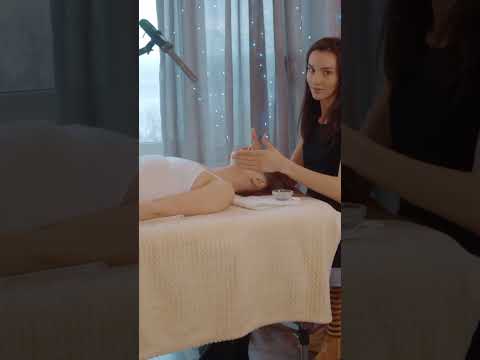 ASMR Face Massage with gel by Adel #shorts