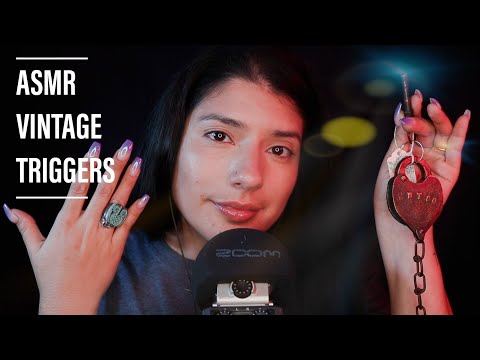 ASMR VINTAGE MARKET HAUL - RETRO TRIGGERS, WHISPERS AND RAMBLES