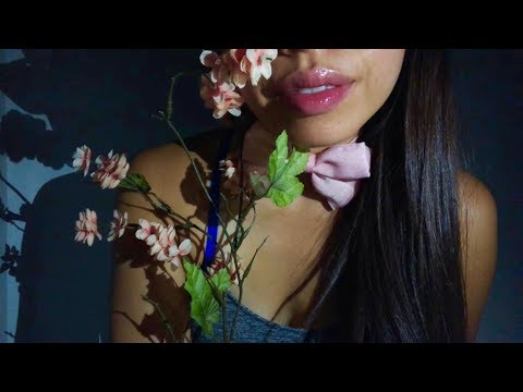 ASMR Happy Kisses & Smiles to Relax U! Mouth Sounds, Triggering Hand Movements, Camera Brushing w.💐