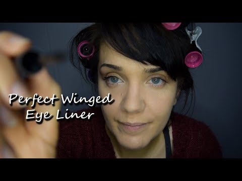 ASMR Winged Eye Liner Tutorial - Doing Make Up Together