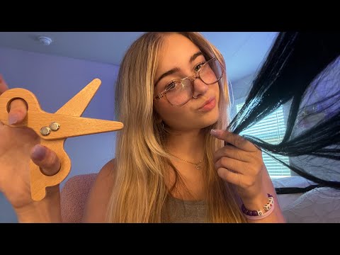 ASMR REAL HAIR scalp treatment & haircut! (personal attention, roleplay, fast & aggressive)
