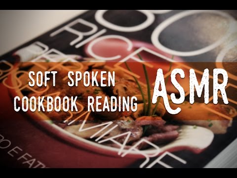 (HQ) ASMR ita - Soft spoken (Reading a cookbook + Pages turning)
