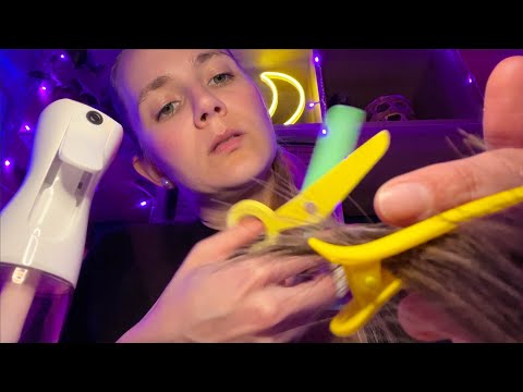 Aggressive 💥 Haircut ALL OVER the Place ✂️✂️ (asmr)