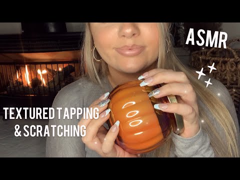 ASMR | Textured Tapping & Scratching with Long Nails 🦋✨