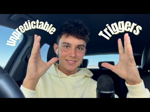 ASMR | Unpredictable Triggers - Mic Brushing, Hand Sounds, Mouth Sounds +more