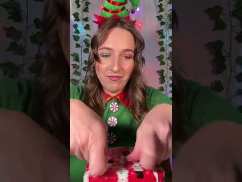ASMR Head Elf Taping Christmas Gifts 🎁  #asmr #shorts