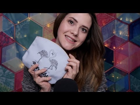 ASMR Whats in my ♡ MAKE UP BAG ♡ Whispers & Tapping | deutsch/german