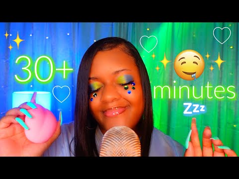 30+ minutes of asmr to bring your tingles back..♡✨{fast nail taps, whispers..so tingly~}