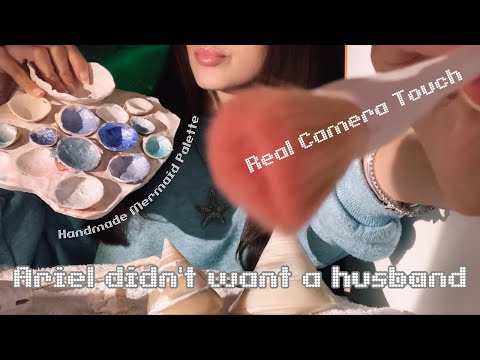 ASMR Mermaidcore Makeup and True Love Attraction 🐚🩵 NO TALKING (intense sounds)