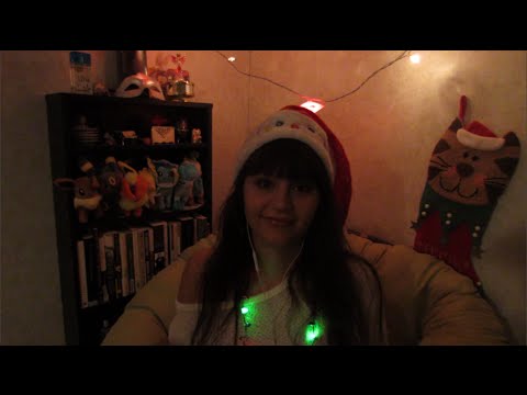 ASMR. Binaural Soft Singing Christmas Songs, Ear Cupping & Ornament Tapping, Scratch & Crinkle