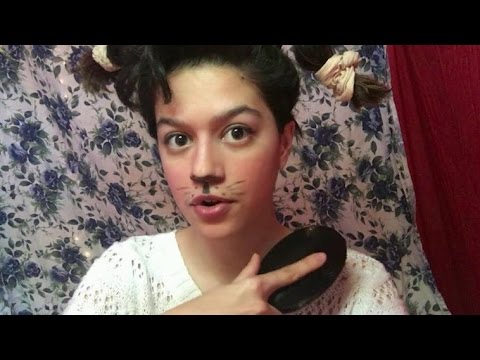 ASMR~ Bunny Brushes + Cuts Your Hair