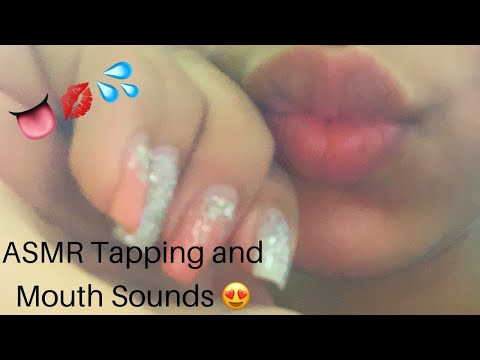 ASMR Tapping and Mouth Sounds 😍👅