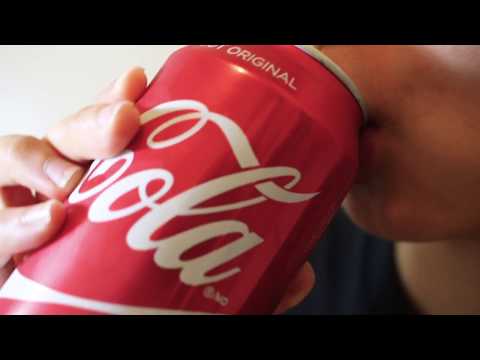 ASMR drinking Coca Cola
