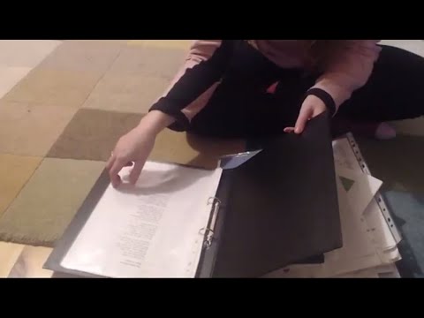 ASMR Sorting Paper Documents In To Binder With Whispering Intoxicating Sounds Sleep Help Relaxation