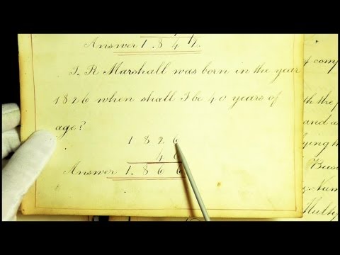 98. 19th Century School Book (with Pointer) - SOUNDsculptures (ASMR)