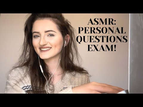 ASMR: PERSONAL QUESTIONS QUIZ | Whispered / keyboard tapping