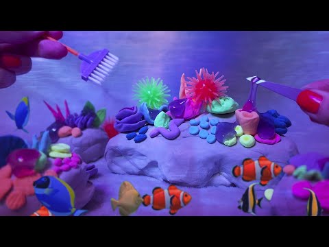 ASMR Under The Sea 🧜‍♀️ Coral Cleaning (Unintelligible Whispers)