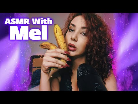 ASMR With Mel | Eating Bananas ASMR Sounds 🍌 (gone WILD!) eye contact