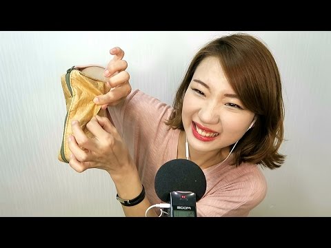 [English ASMR] Paper make-up pouch!? Show-and-tell ASMR video.