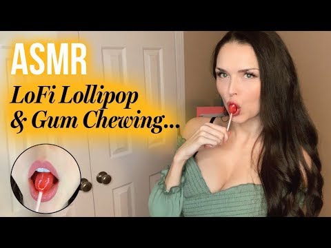 ASMR // Lollipop + Mouth Sounds + Gum Chewing (LO-FI)