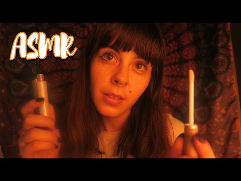 ASMR giving you a natural make up look ~ cozy personal attention with rain sounds ✨
