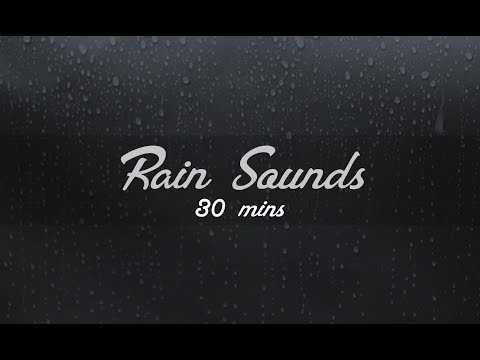 Real Rain Sounds On Window - Atmospheric - ASMR - 30 Mins Relaxation