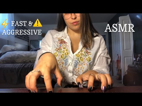 SUPER FAST & AGGRESSIVE Table Scratching & Tapping (no talking, lofi)