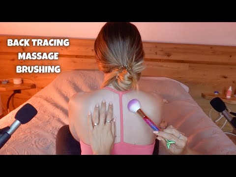 Relaxing BACK TRACING, MASSAGE ASMR