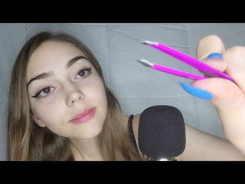 ASMR | Doing Your Eyebrows Role Play (Spoolie, Trim, Pinching, Whispers, Lots of Personal Attention)