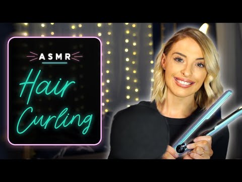[ASMR] Curling Hair with straighteners!
