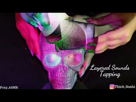 ASMR Layered Tapping | Slow Scalp Scratching | NO TALKING