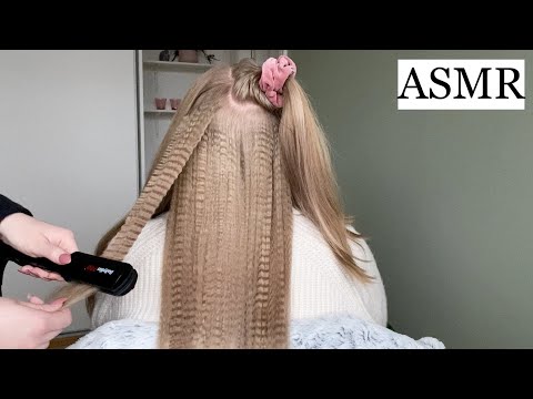 ASMR | Styling My Friend's Hair *FOR SLEEP & RELAXATION* (no talking)
