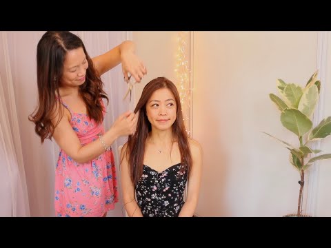 ASMR Relaxing Real Person Haircut ~ Long Blended Layers