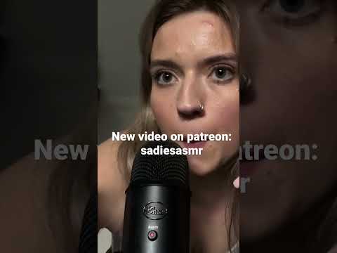 New patreon video! Check it out at sadiesasmr