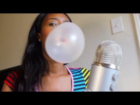 ASMR | Gum chewing/Bubble Blowing (fast & aggressive)