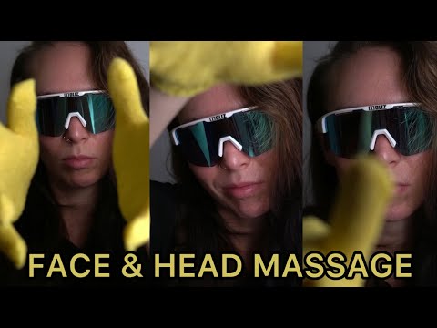 [ASMR] RELAXING 😌 Face & Head Massage 💆‍♀️ & VISUAL Hand Movements