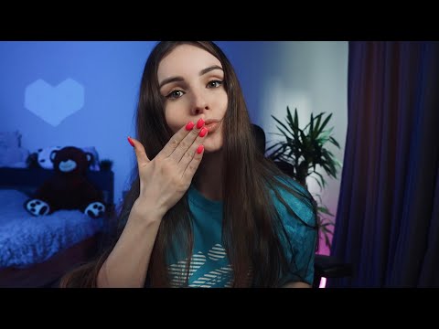ASMR MOUTH SOUNDS, KISSES & FACE TOUCHING