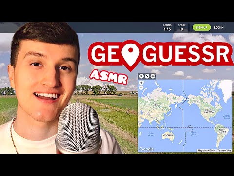 ASMR GeoGuessr w/ gum chewing and relaxing whispering 😴🗺