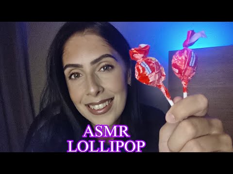 ASMR - Pirulito (Lollipop) e te contando algo 🤭🗣️ #asmr #lollipop #mouthsounds