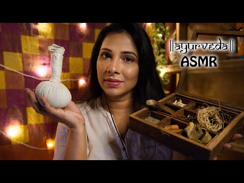 Ayurveda ASMR| Ayurveda healer treats you! (different sounds, layered sounds, personal attention)